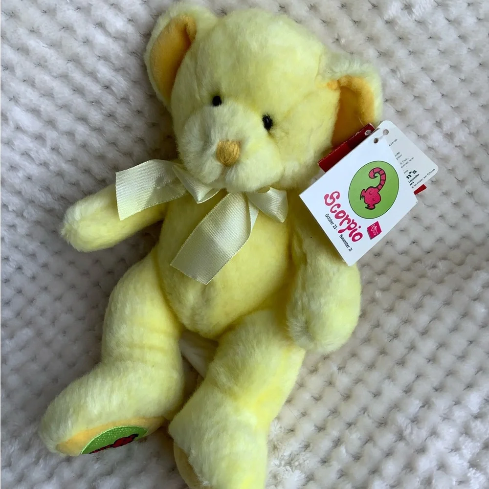 Russ Berrie | Toys | Russ Berrie Plush Yellow Scorpio Zodiac Bear